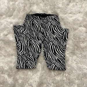 Zara zebra pants